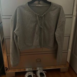 boutique grey hoodie